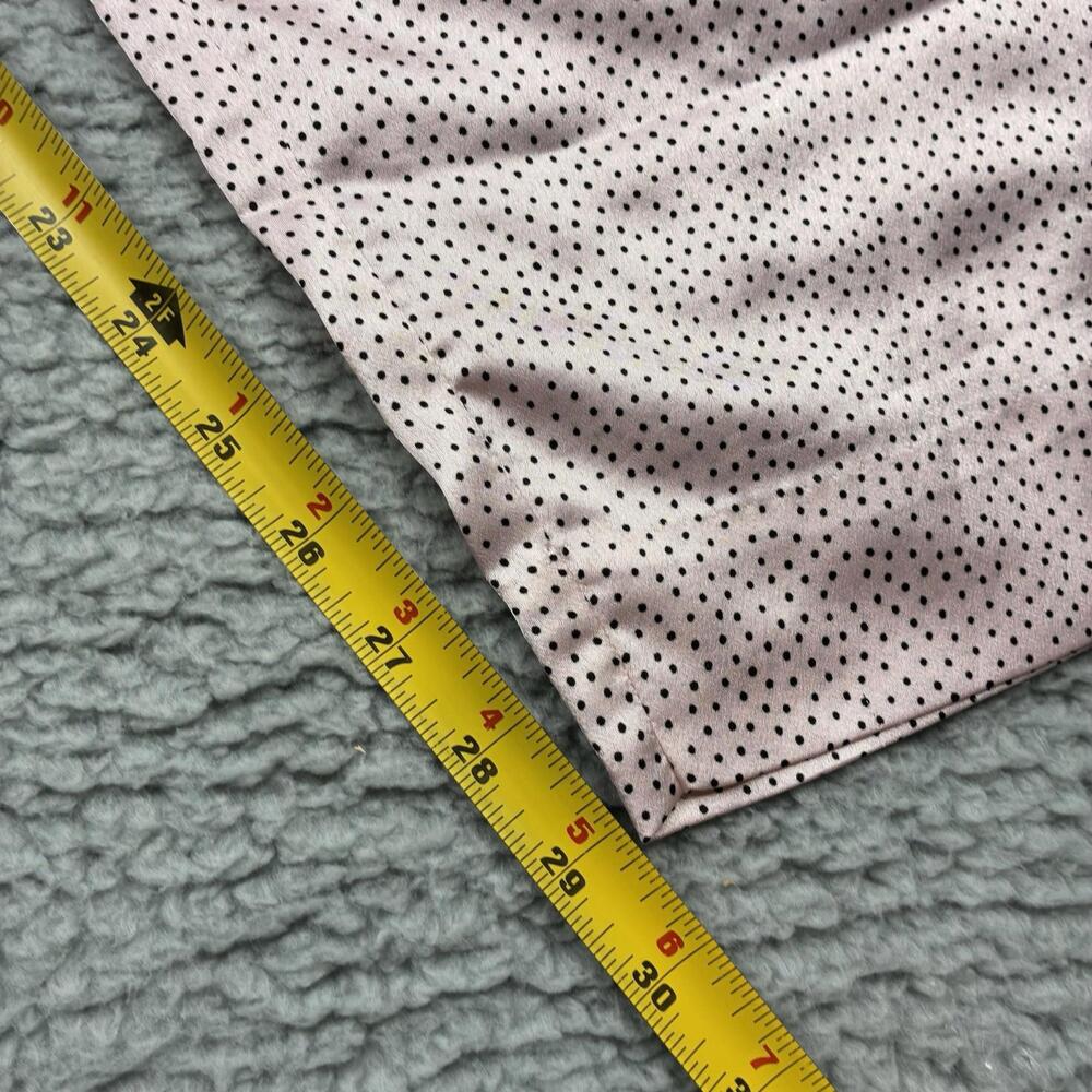 VTG‎ Christian Dior Satin Polka Dot Pajama Set 2pc Women's S Pink USA Lingerie - Picture 15 of 15